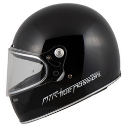 Vintage Evo Motorrad Helm schwarz XS