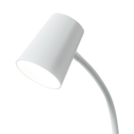 LINDBY Ailina LED-Tischlampe, Klemmfuß, weiß