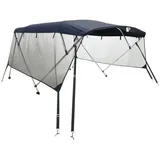 vidaXL 3-Bow Bimini-Top mit Mesh-Seitenteilen 183x(170-182)x137 cm