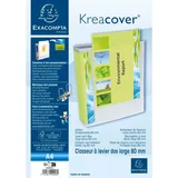 Exacompta Präsentationsordner Kreacover A4, 80mm weiß