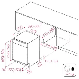 Teka Dfi 46740 Einbau-Geschirrspüler (vollintegrierbar, 600 mm)