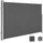 Songmics Aluminium Seitenmarkise 160 x 400 cm Grau
