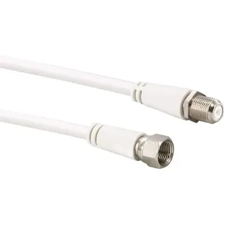 Schwaiger -KVCVHQ30 532- SAT-Antennen-Adapterkabel/ 3 m Anschlusskabel/konfektioniert/ 90 dB/ 2-Fach geschirmt/F-Stecker > F-Buchse/weiß