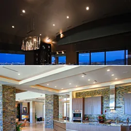 B.K.Licht - Einbaustrahler 68mm 12er Set 230v, 4,9W, 480lm, LED Warmweiß, matt-nickel