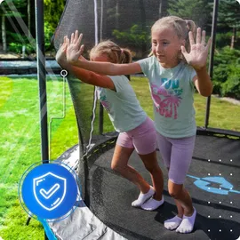 Thunder Gartentrampolin Ultra 366 cm inkl. Sicherheitsnetz Blau