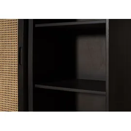 MASSIVMOEBEL24.DE Schrank Mango 100x40x200 dunkelgrau lackiert VALENCIA 216