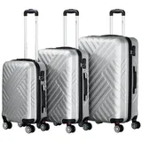 Zelsius Koffer-Set 3-tlg. grau/abs