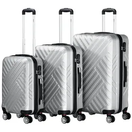 Zelsius Koffer-Set 3-tlg. grau/abs