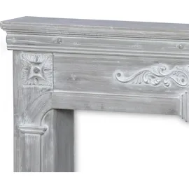 sweeek Kaminmantel Holz 1,00 m Bleigrau