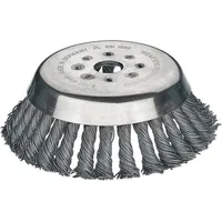 Lessmann Kegelbürste D.180mm Drahtstärke 0,5mm STA 14mm Bohr.25,4mm 8000min-1