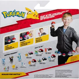 Jazwares Pokemon Clip 'n' Go Poké Ball Gürtel Set mit Gürtel