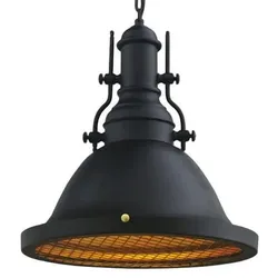 Bamyum E27 Fassung Metall Schwarz Pendelleuchte