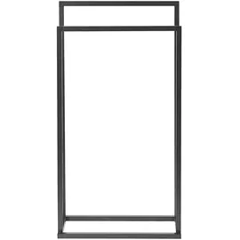 Beliani Handtuchständer Schwarz