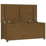vidaXL Truhe Gartentruhe Kissenbox Kissentruhe Auflagenbox Holztruhe Honigbraun 110 braun