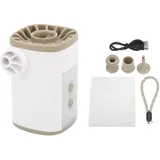 Tragbare Luftpumpe Mit 2 Düsen, 2 Modi, 3600-mah-akku, Usb-aufladung, Multifunktional Für Matratzen Mit Led-beleuchtung