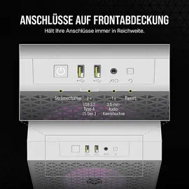Corsair CC-9011256-WW 3000D PC-Gehäuse, Weiß