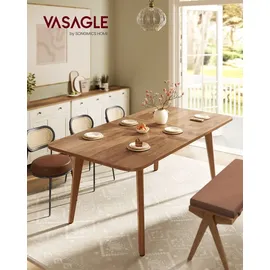 VASAGLE Esstisch 85 x 76,2 x 140/160/180 cm braun