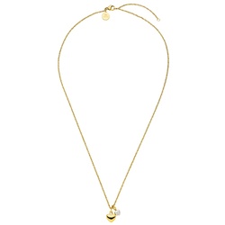 Purelei Halskette Brave mit Herz- und Schmucksteinanhänger Gold Damen 