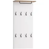 Schildmeyer Jelda 154711 weiß Holz 8 Haken 50,0 x 110,6 cm