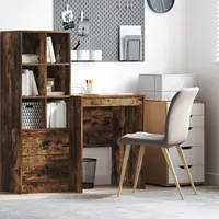 VidaXL Schreibtisch Geräucherter Eiche Engineered Wood 60 x 50