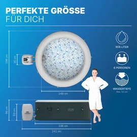 BESTWAY Lay-Z-Spa Miami AirJet 196 x 66 cm Dunkelgrün