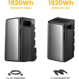 EcoFlow STREAM AC Balkonkraftwerk 1,92 kWh Erweiterungsbatterie