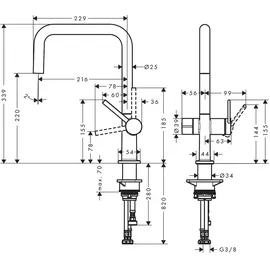 Hansgrohe Talis M54 mattschwarz 72807670