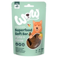 WOW Superfood Soft Bar 150 Gramm Hundesnack Pute mit Birne