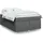 vidaXL Boxspringbett 140 x 200 cm Dunkelgrau