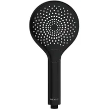 Wenko Handbrause Watersaving 12 cm x 12 cm ABS-Kunststoff Schwarz matt
