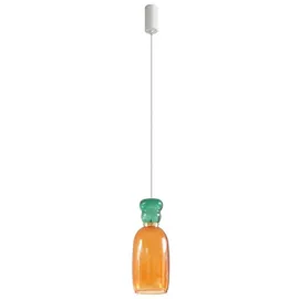 LUCANDE Fay 1-flg. 15 cm rund gelb aus Glas
