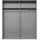 möbel-direkt.de Schwebetürenschrank Dunen 180 x 198 x 65 cm Grau