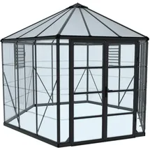 CANOPIA Oasis Gewächshaus Aluminium Grau Polycarbonatplatten 6 mm 8,60 m2