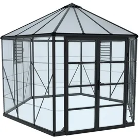 CANOPIA Oasis Gewächshaus Aluminium Grau Polycarbonatplatten 6 mm 8,60 m2