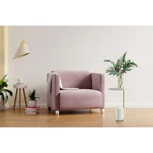 Kayoom Beistelltisch KAYOOM "Rocio, Ausgefallenes Design,Stabiler Marmor-Sockel", weiß, B:40cm H:54cm T:40cm, Tischplatte: 100% marmorisiertes Glas / Gestell: Marmor, Edelstahl, Tische, Beistelltisch, ausgefallenes Gestell, stabiler Marmorfuß, marmorierte 