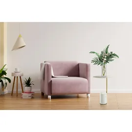 Kayoom Beistelltisch KAYOOM "Rocio, Ausgefallenes Design,Stabiler Marmor-Sockel", weiß, B:40cm H:54cm T:40cm, Tischplatte: 100% marmorisiertes Glas / Gestell: Marmor, Edelstahl, Tische, Beistelltisch, ausgefallenes Gestell, stabiler Marmorfuß, marmorierte 