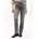 Straight Fit Jeans aus reiner Baumwolle Hellgrau 30/32