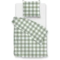 Zo!Home Bettwäsche-Set "Quattro di Lino" in grün - 135x200