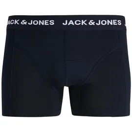 JACK & JONES Boxershorts 5er Pack Schwarz / Blau XXL