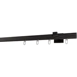 GARESA Gardinenstange »Finn Wandmontage«, 1 läufig-läufig, Wunschmaßlänge, Innenlaufprofil, Wandmontage GARESA grau, edelstahlfarben L: 360 cm