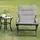 Outsunny Gartenstuhl 66 x 94 x 79 cm grau 1 St.