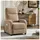 Hti-Living Liegesessel Jasna Cord 66,5 x 103 x 70 cm Braun mit Relaxfunktion