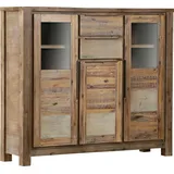 GUTMANN FACTORY Vitrine Tulsa 160 x 45 x 140 cm Beige