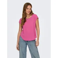 Only Damen Onlvic S/S Solid Top Noos Ptm, Raspberry