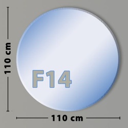 Kreis G12 Funkenschutzplatte - Glasplatte ESG | 1100 x 1100 mm