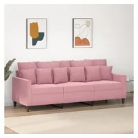 VidaXL 3-Sitzer-Sofa Rosa 180 cm Samt
