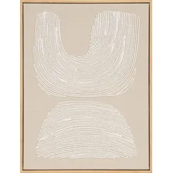 Wandbild THREAD FORMS - beige
