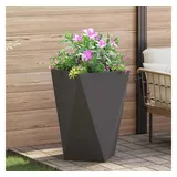 vidaXL Pflanzkübel 50 x 50 x 75 cm Schwarz