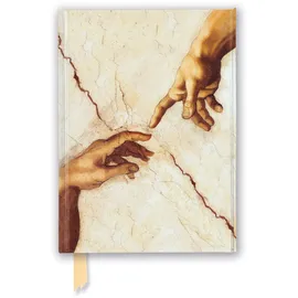 brown trout-auslieferer flechsig Premium Notizbuch DIN A5: Michelangelo, Die Erschaffung Adams:
