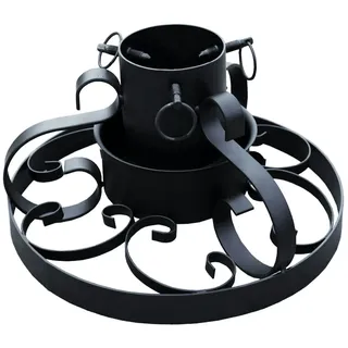 Mojawo Baumständer Baumständer Tannenbaumständer Ornamente Ø 34cm Schwarz